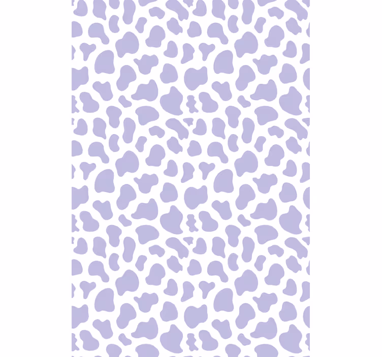 Violetti lehmäkuvio eläintapetti - Tenstickers