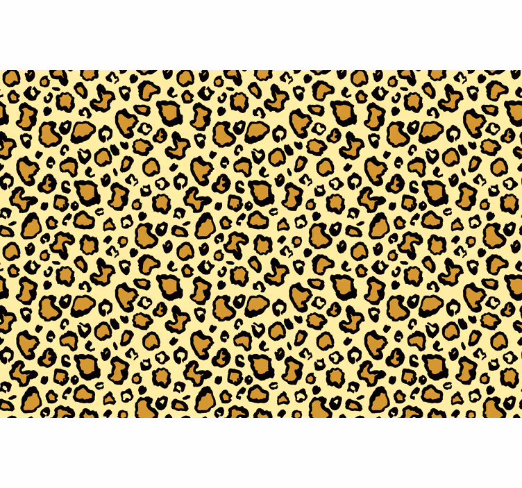 Keltainen leopardikuvio eläintapetti - Tenstickers