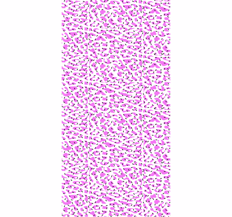 Fuksia leopardikuosi eläintapetti - Tenstickers
