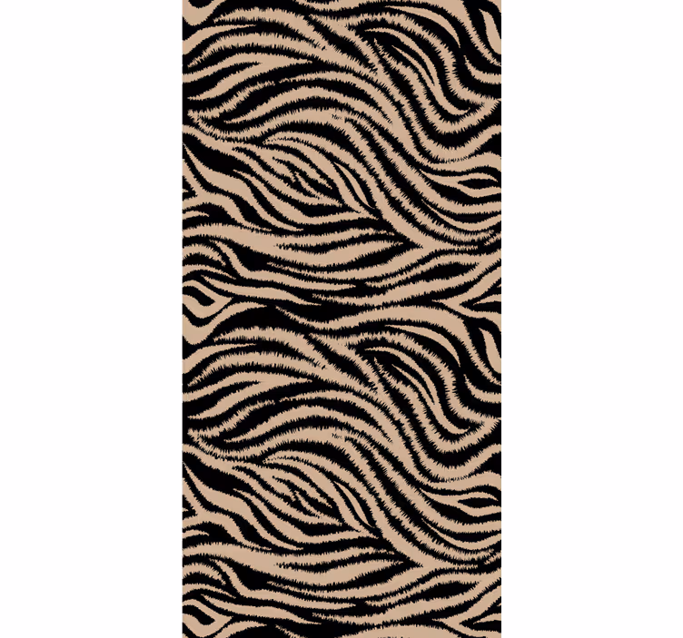 Zebra raidallinen eläintapetti - Tenstickers
