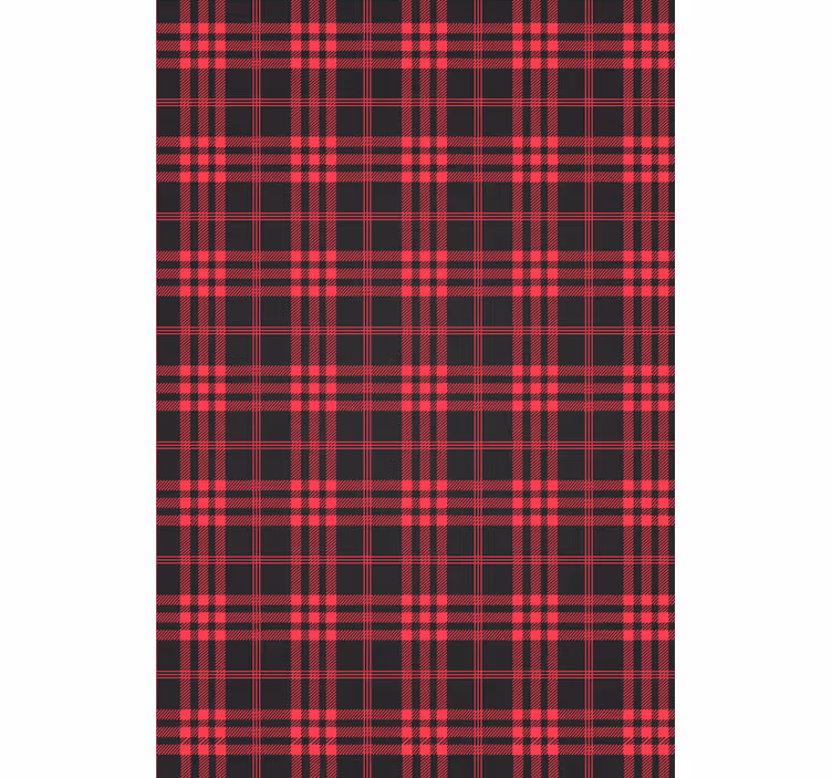 Joulutapetti tartan-kuvioinnilla - Tenstickers