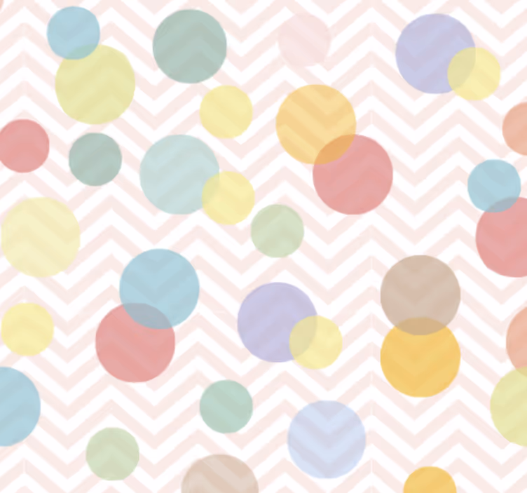 Värikäs pilkullinen chevron-tapetti - Tenstickers