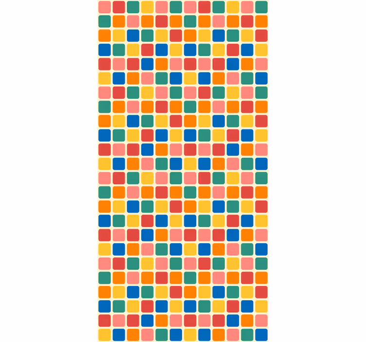Moniväriset neliöt toimiston tapetti - Tenstickers