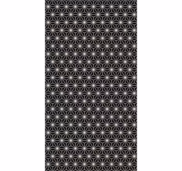 Toimiston tapetti mustavalkoiset geometriset timantit - Tenstickers