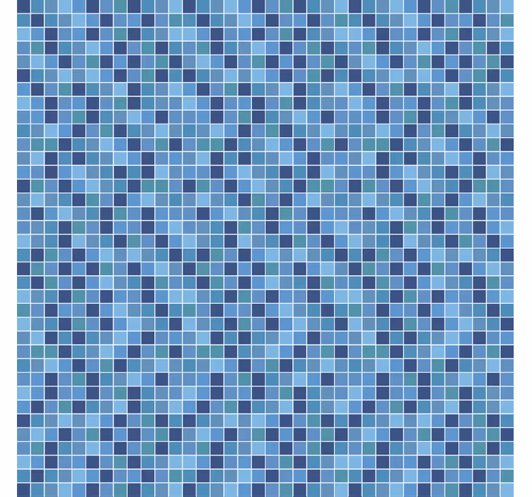 Geometrinen mosaiikkikangas toimiston tapetti - Tenstickers