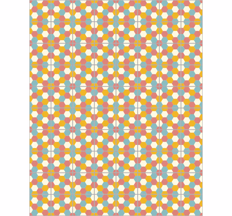 Toimiston tapetti geometrisella kuviolla - Tenstickers