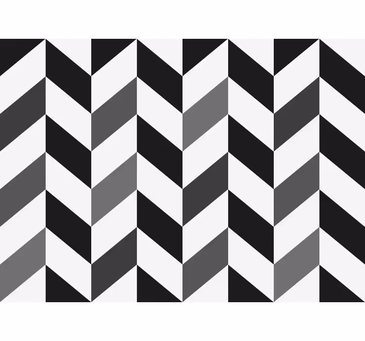 Chevron kontrasti toimiston tapetti - Tenstickers