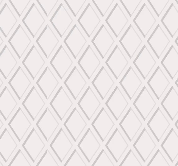 Käytävätapetti 3d rombikuviolla hamptons-tyylillä - Tenstickers