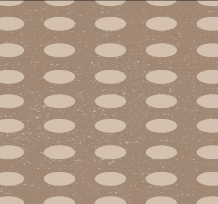Geometrinen ruskea ympyräkuvio käytävätapetti - Tenstickers