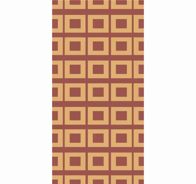 Geometriset neliötruokasalitapetti - Tenstickers