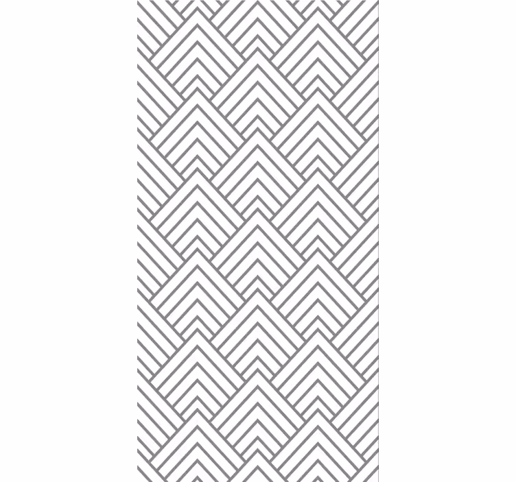Geometrinen labyrintti ruokasalitapetti - Tenstickers