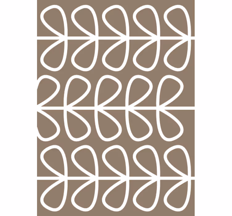 Geometrinen silmukkakuosi tapetti - Tenstickers