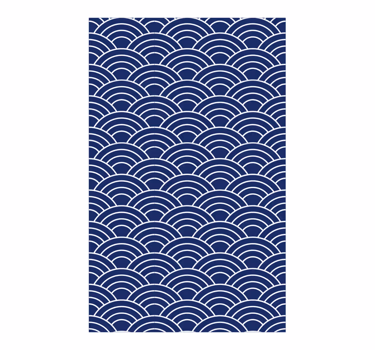 Aaltoviivamalli geometrinen tapetti - Tenstickers