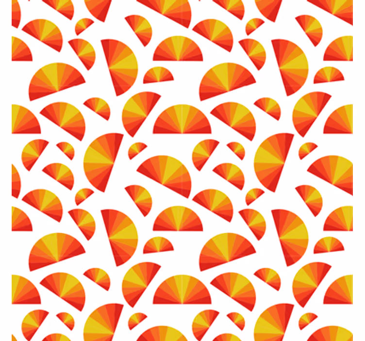 Pyöreät kuvioelementit geometrinen tapetti - Tenstickers