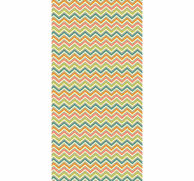 Geometrinen tapetti sahalaitakuviolla - Tenstickers