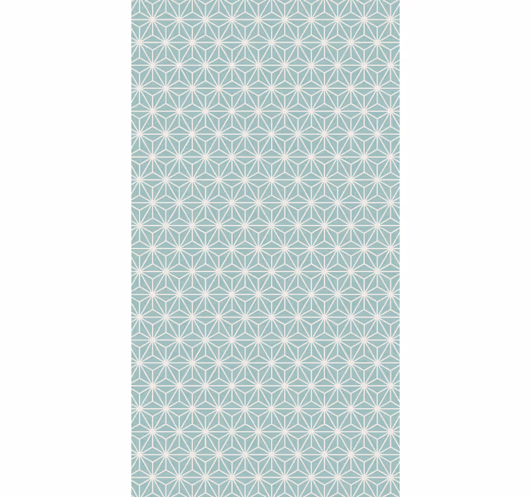 Vihreä tähti räjähdysgeometrinen tapetti - Tenstickers