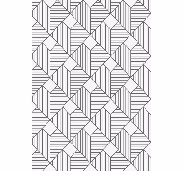 Harmaa kuvioitu tyyli geometrinen tapetti - Tenstickers