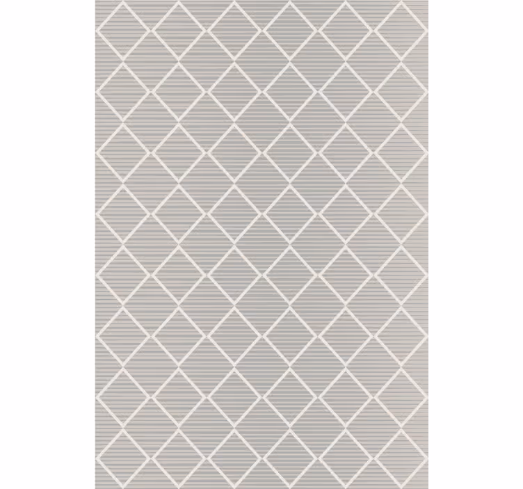 Timanttikuosiset harmaat geometristapetti - Tenstickers