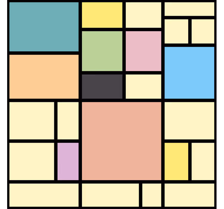 Värikäs geometria geometrinen tapetti - Tenstickers
