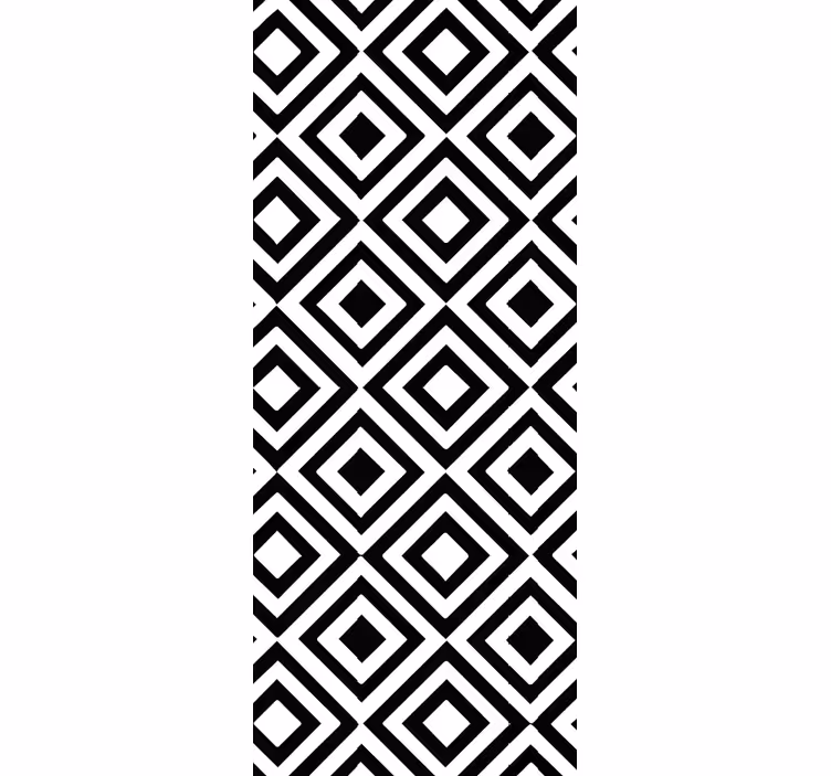 Musta ja valkoinen geometrinen tapetti - Tenstickers