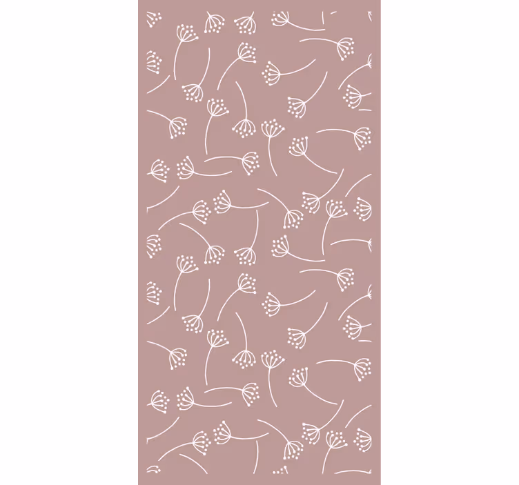 Pehmeä kukkakuosi luonto tapetti - Tenstickers