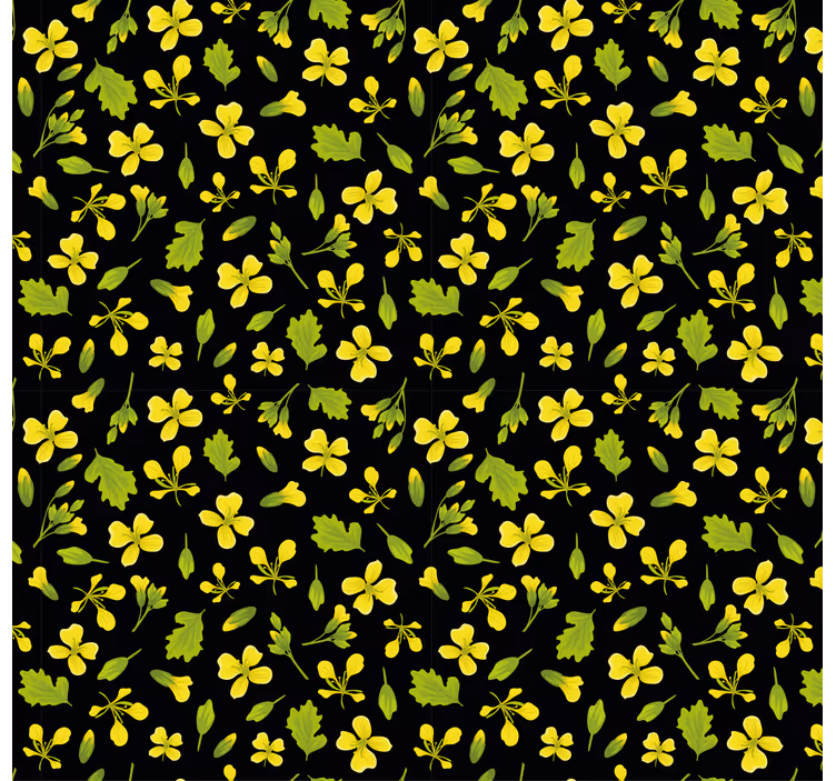 Värikäs kukkakuosi luonto tapetti - Tenstickers