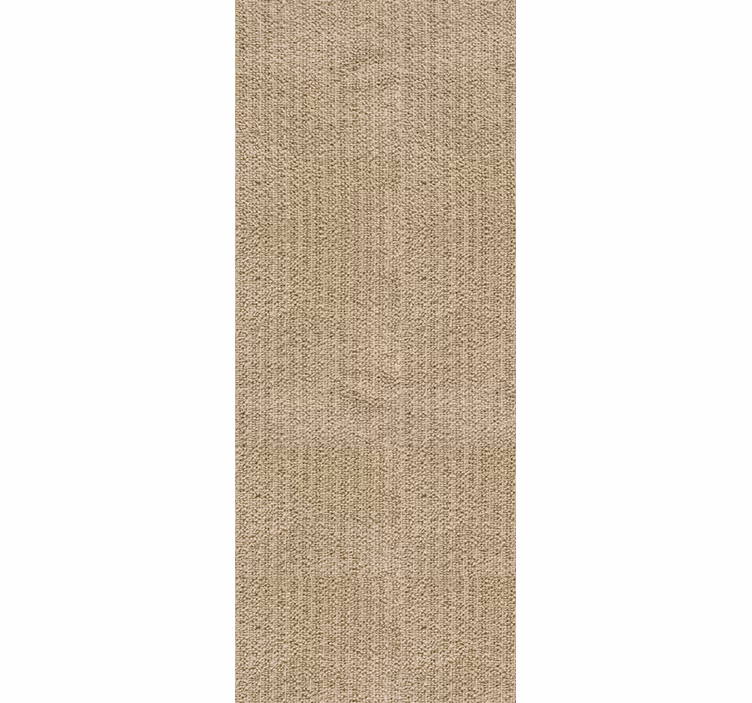 Makuhuoneen tapetti yksivärinen beige kangas - Tenstickers