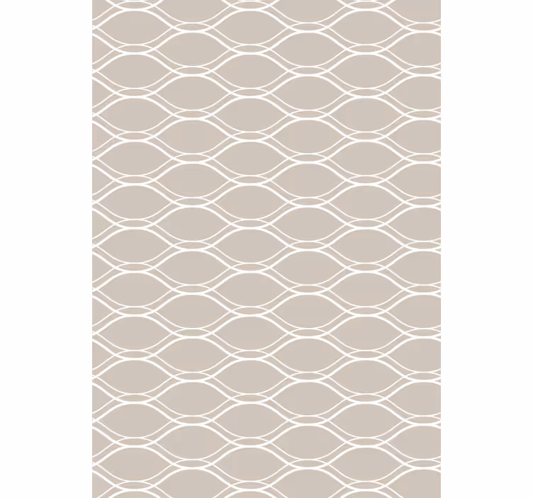 Beige valkoisilla viivoilla efekti tapetti - Tenstickers