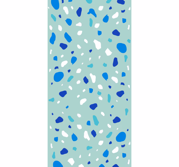 Efekti tapetti siniset sävyt terrazzo - Tenstickers