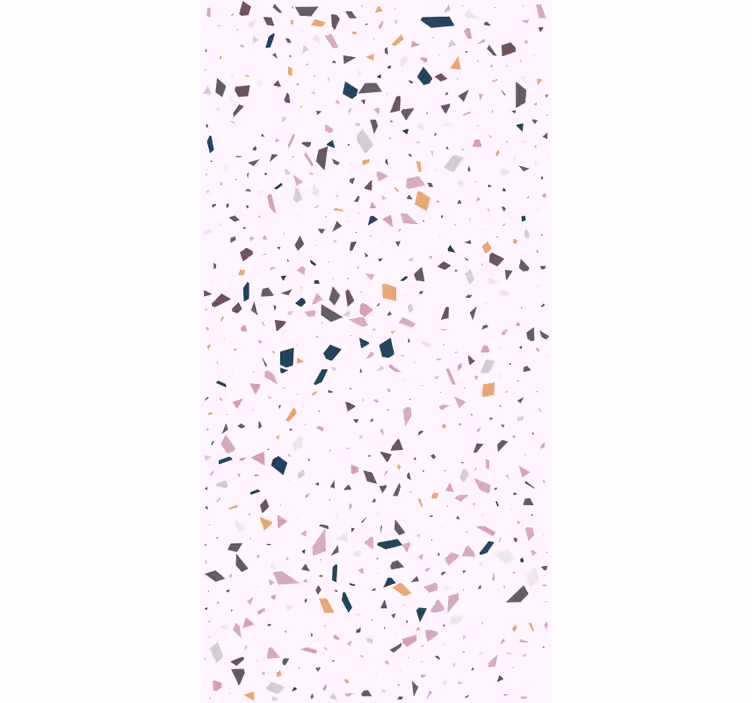 Värikkäät geometriset sirut marmoritapetti - Tenstickers