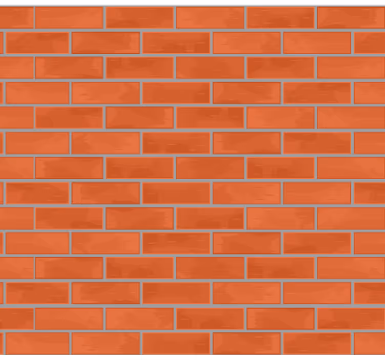 Punatiilikuosiset kiviseinä tapetti - Tenstickers