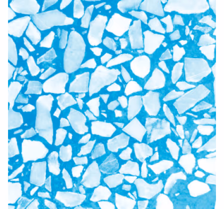 Chill taivaansininen mosaiikkikiviseinä tapetti - Tenstickers