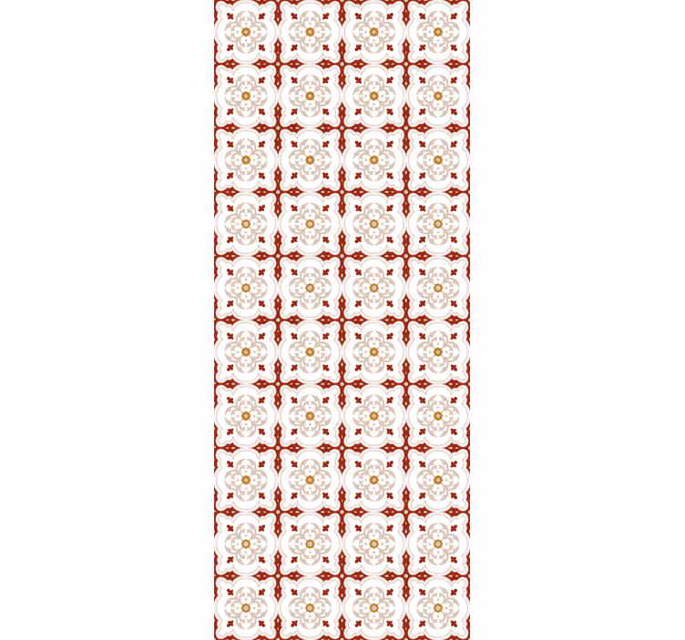 Punaiset muotoillut laattatapetit - Tenstickers