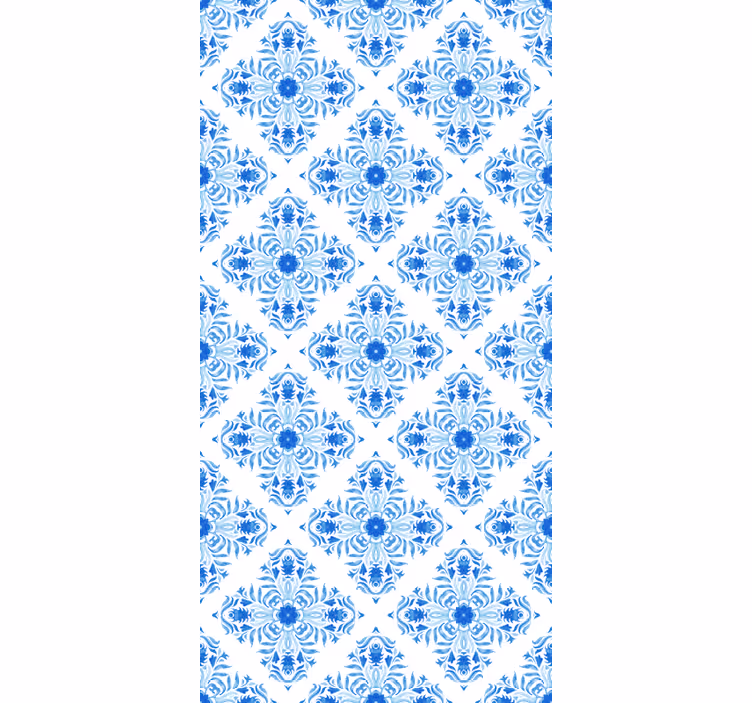 Fontaine sininen laattaefekti laattatapetti - Tenstickers