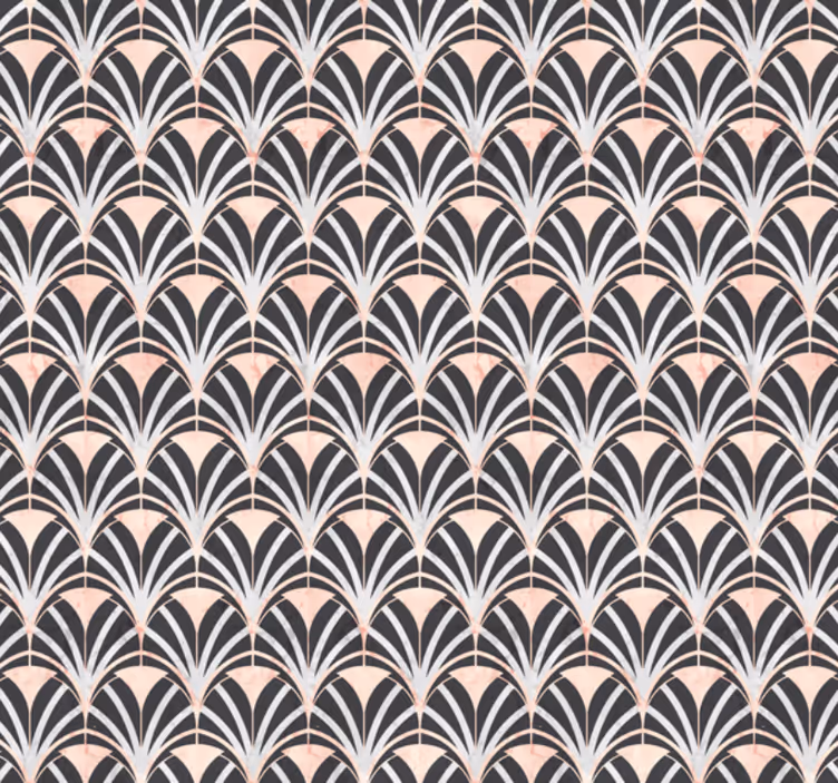 Art deco marmoriefekti laattatapetti - Tenstickers