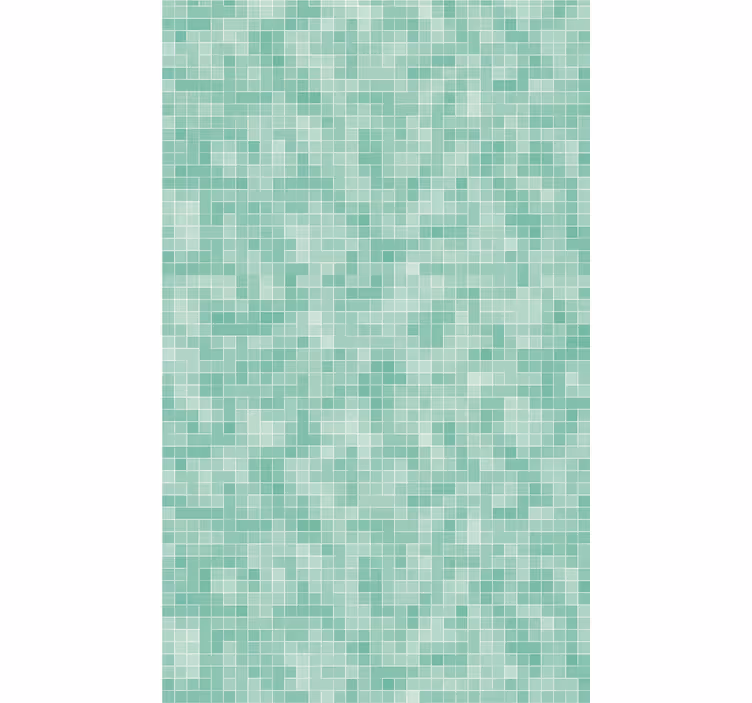 Minttuvihreä mosaiikkikuviolaattatapetti - Tenstickers