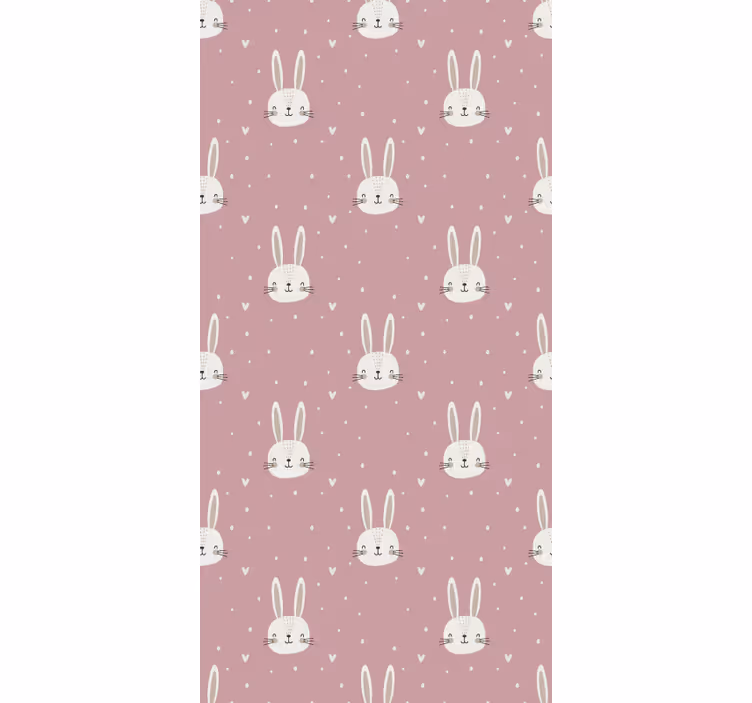 Vaaleanpunainen boho-kuvio lastenhuoneen tapetti - Tenstickers
