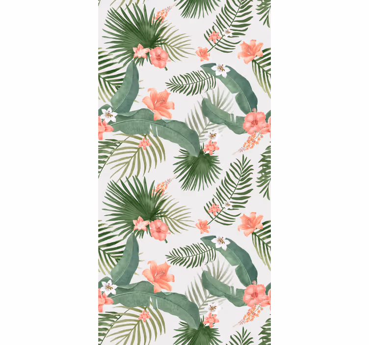 Hollywood-regency kasvi-teemainen lastenhuoneen tapetti - Tenstickers