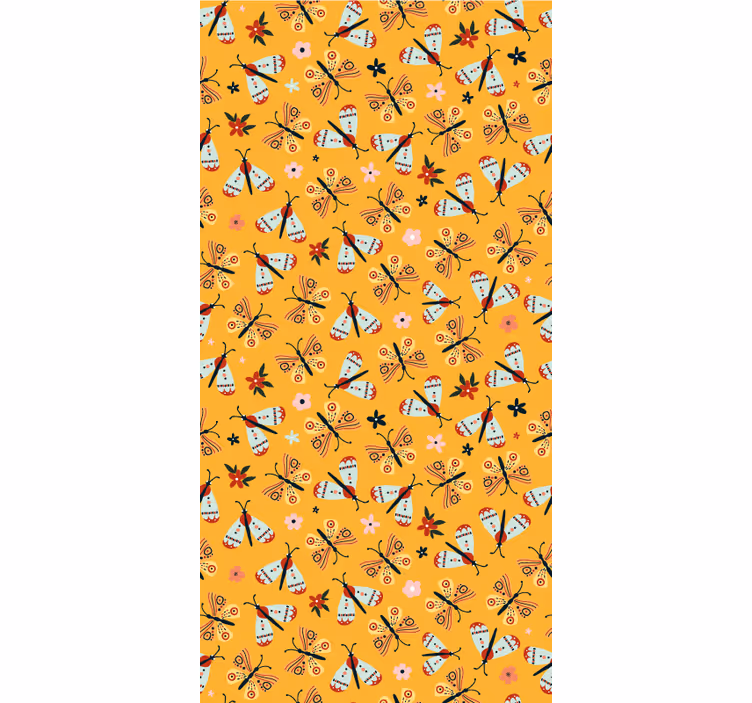 Keltainen perinteinen muotoilu lastenhuoneen tapetti - Tenstickers