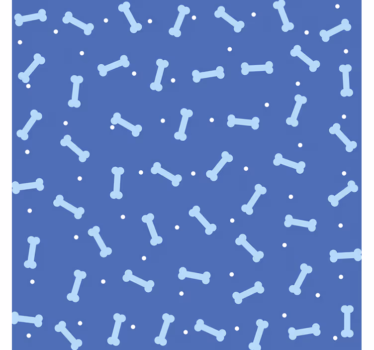 Lastenhuoneen tapetti koiranluun kuvioilla - Tenstickers