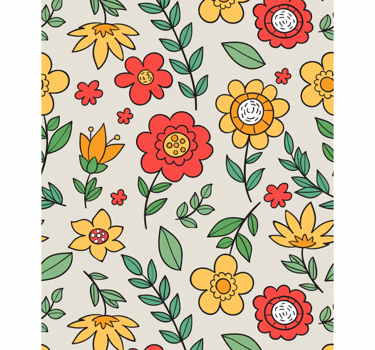 Eloisa värikäs kuviotapetti - Tenstickers