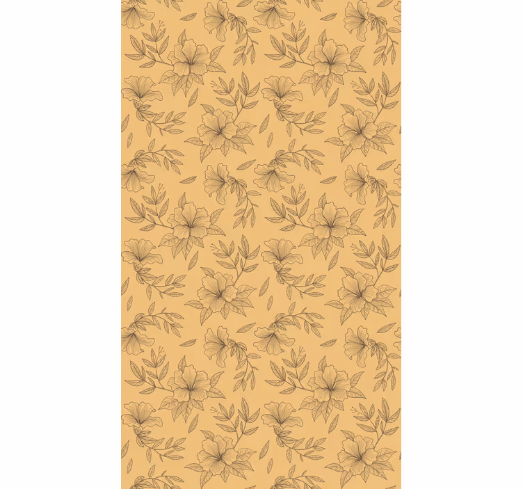 Beige tyylitellyt kuviot käytävätapetti - Tenstickers