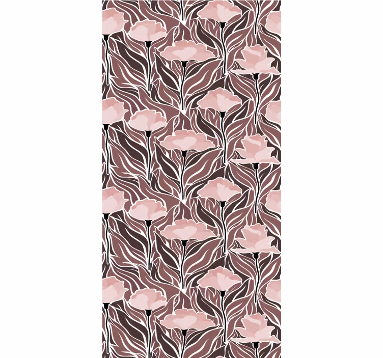 Elegant beige kuviot käytävätapetti - Tenstickers