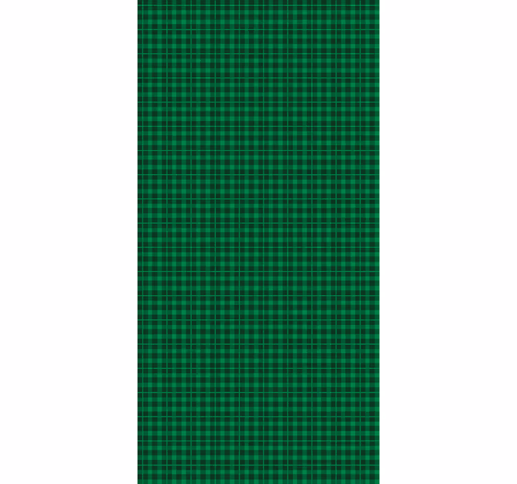 Classic green plaid kuviotapetti - Tenstickers