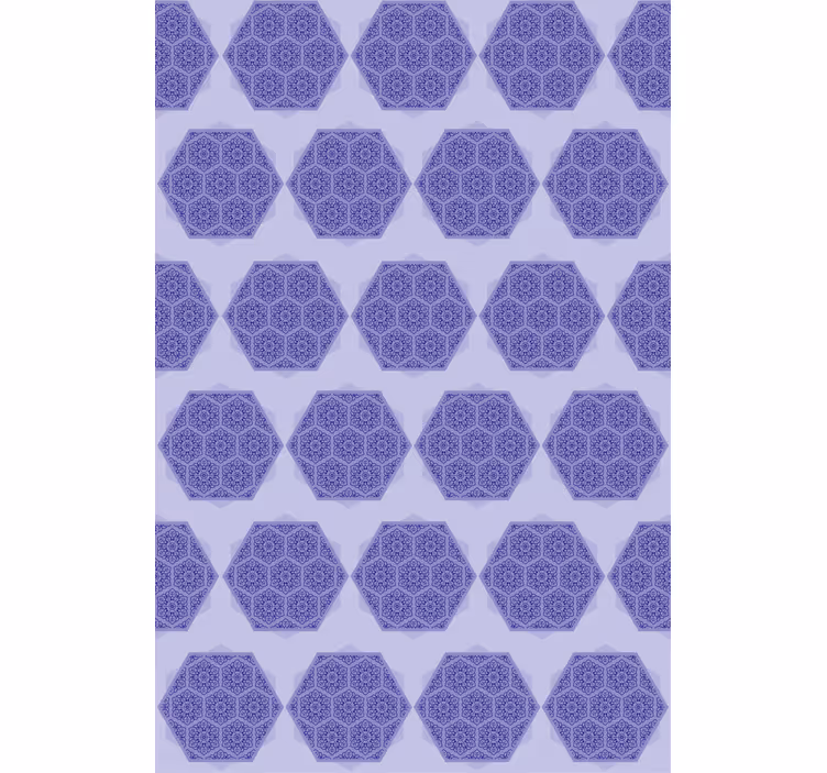 Monimutkaiset violetit kuviotapetit - Tenstickers