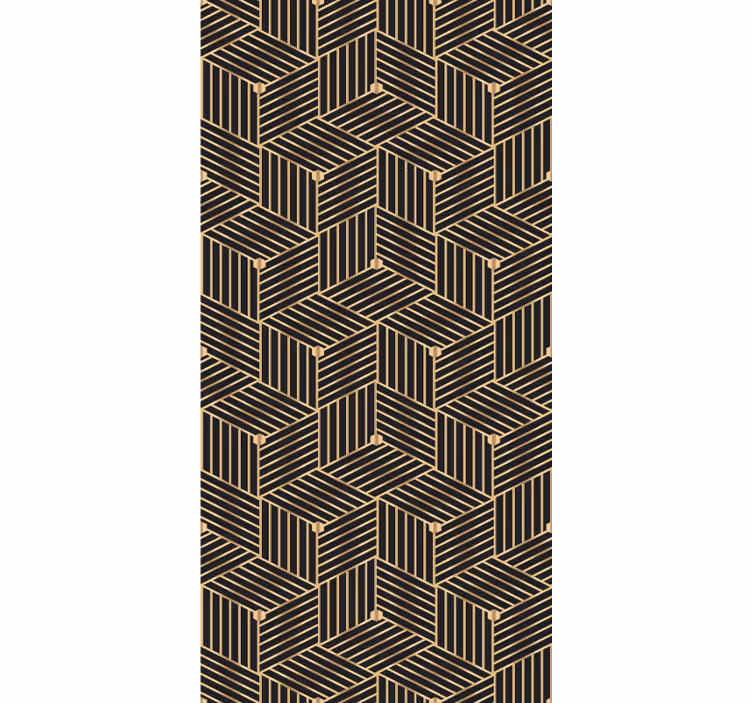 Geometrinen viivakuviotapetti - Tenstickers