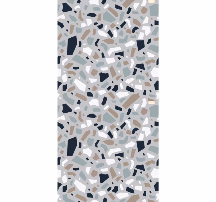 Abstrakti terrazzo kuviotapetti - Tenstickers