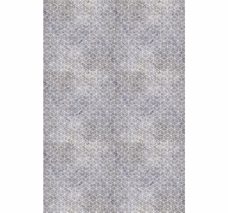 Geometrinen sementtiteollinen sisustusmaali - Tenstickers