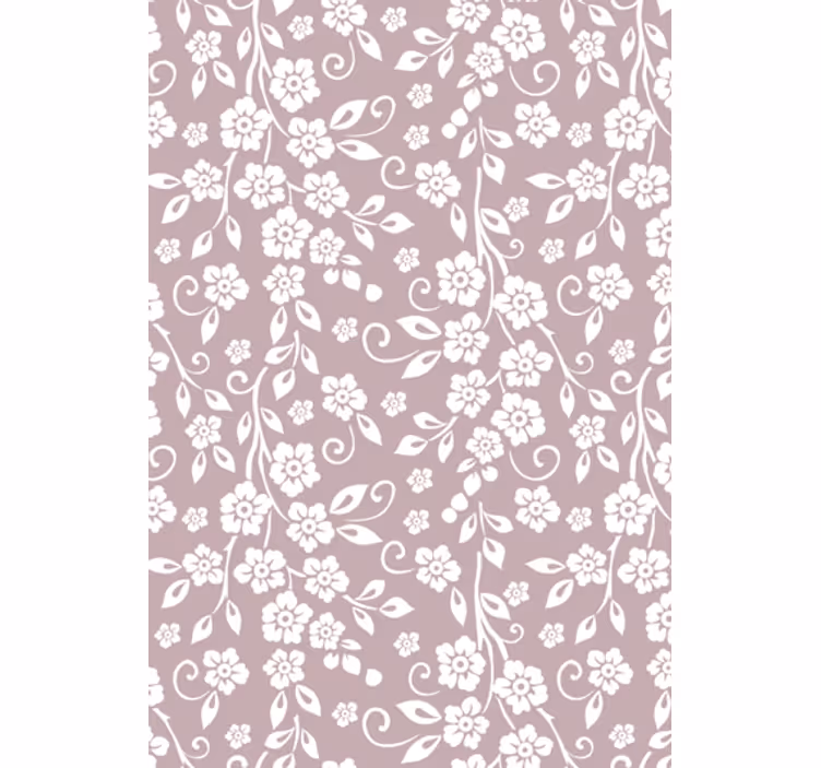 Olohuone tapetti elegantit kukkakuviot - Tenstickers