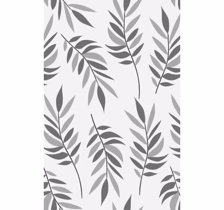Elegantti lehtikuvio olohuone tapetti - Tenstickers